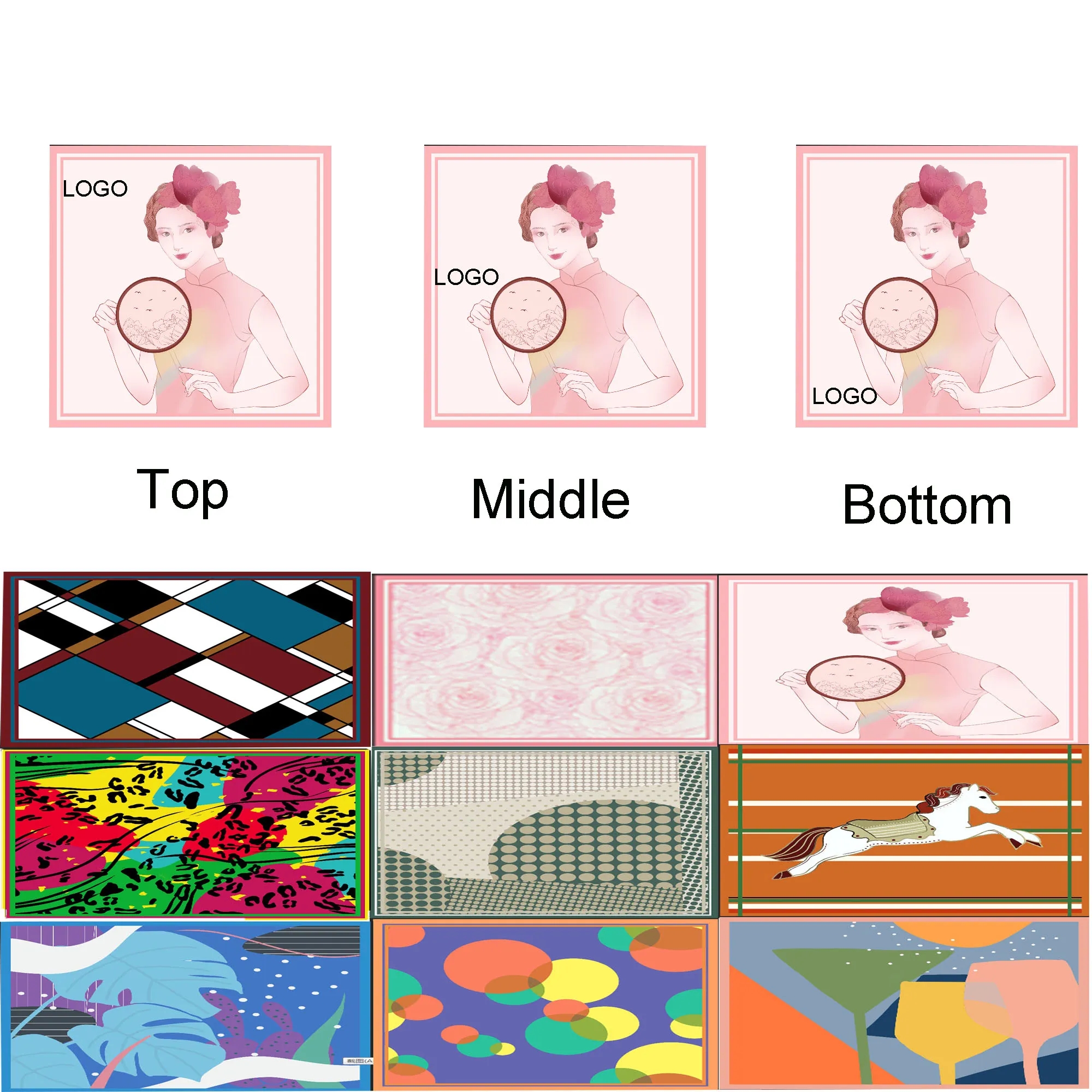 Spot Full Color Square Bandana Kerchief 2