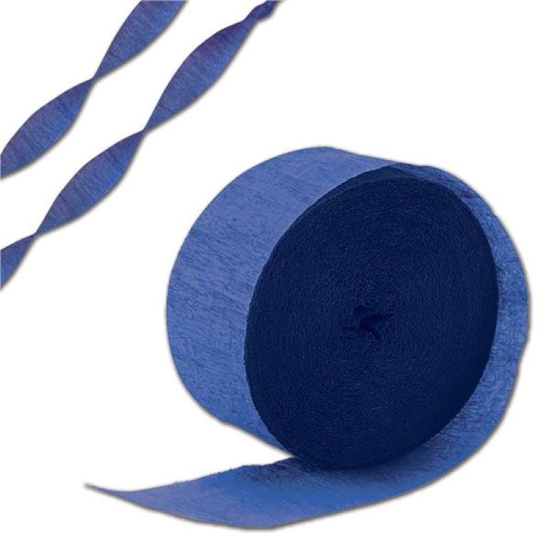 81’ Roll Blue Crepe Paper Streamer