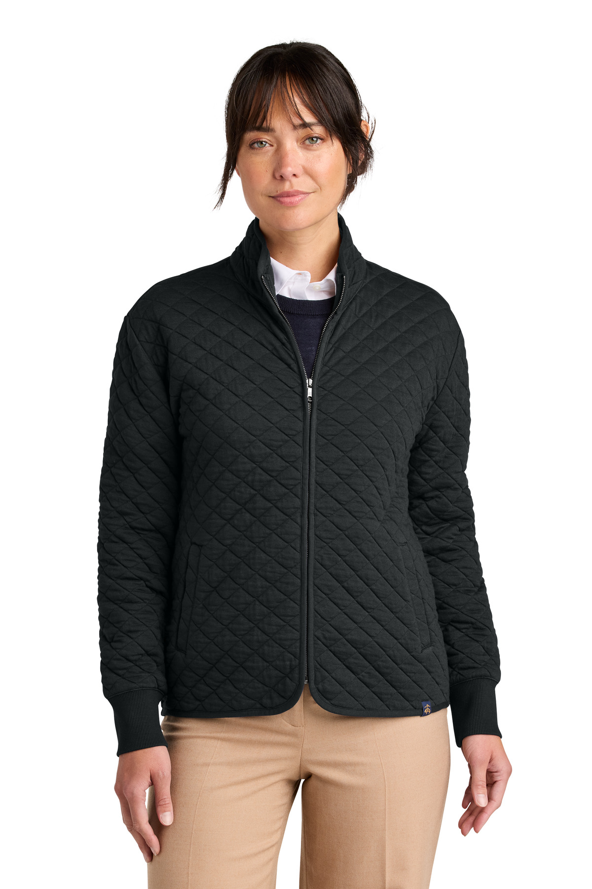 Brooks Brothers Women's Diamond Quilt Full-Zip BB18213 23