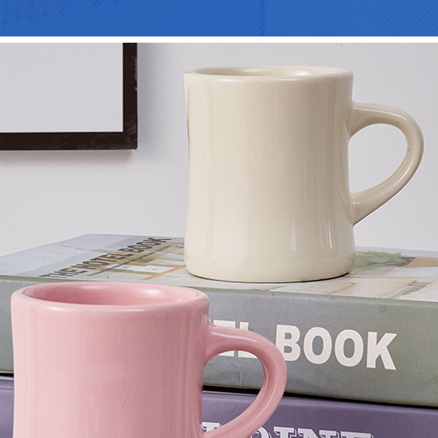 15OZ Simple Household Waist Collection Ceramic Coffee Mug 2
