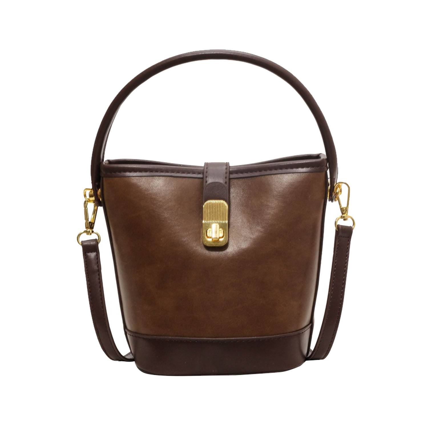 PU Tote Bag w/ Adjustable Strap and Lock Closure 1