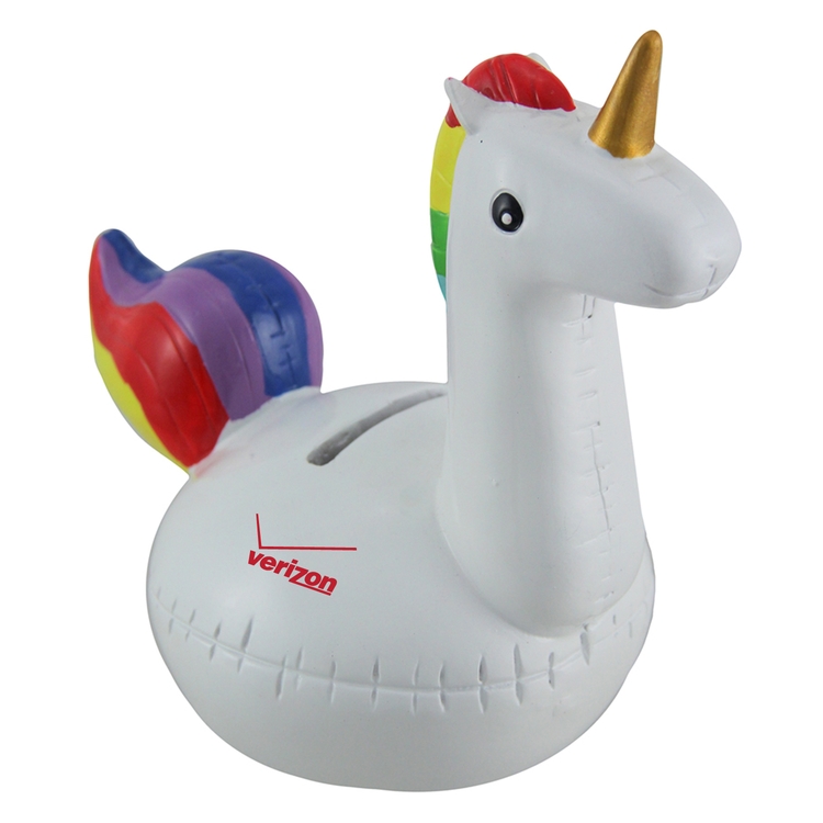 6" Rainbow Inflatable Unicorn Coin Pank 5