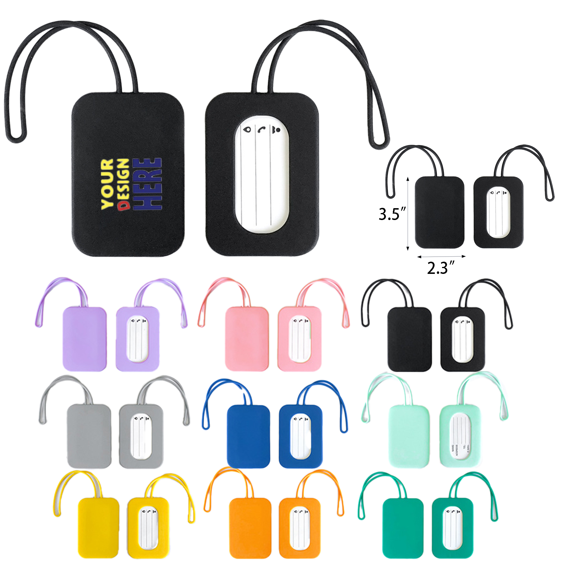 Silicone Custom Travel Tags 2
