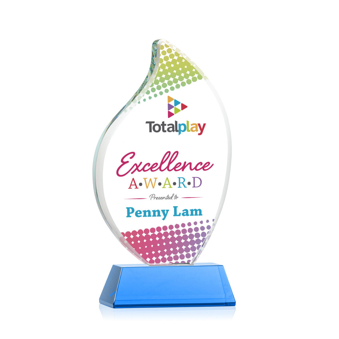 Odessy Flame Vividprint™ Award on Newhaven - Sky Blue 7
