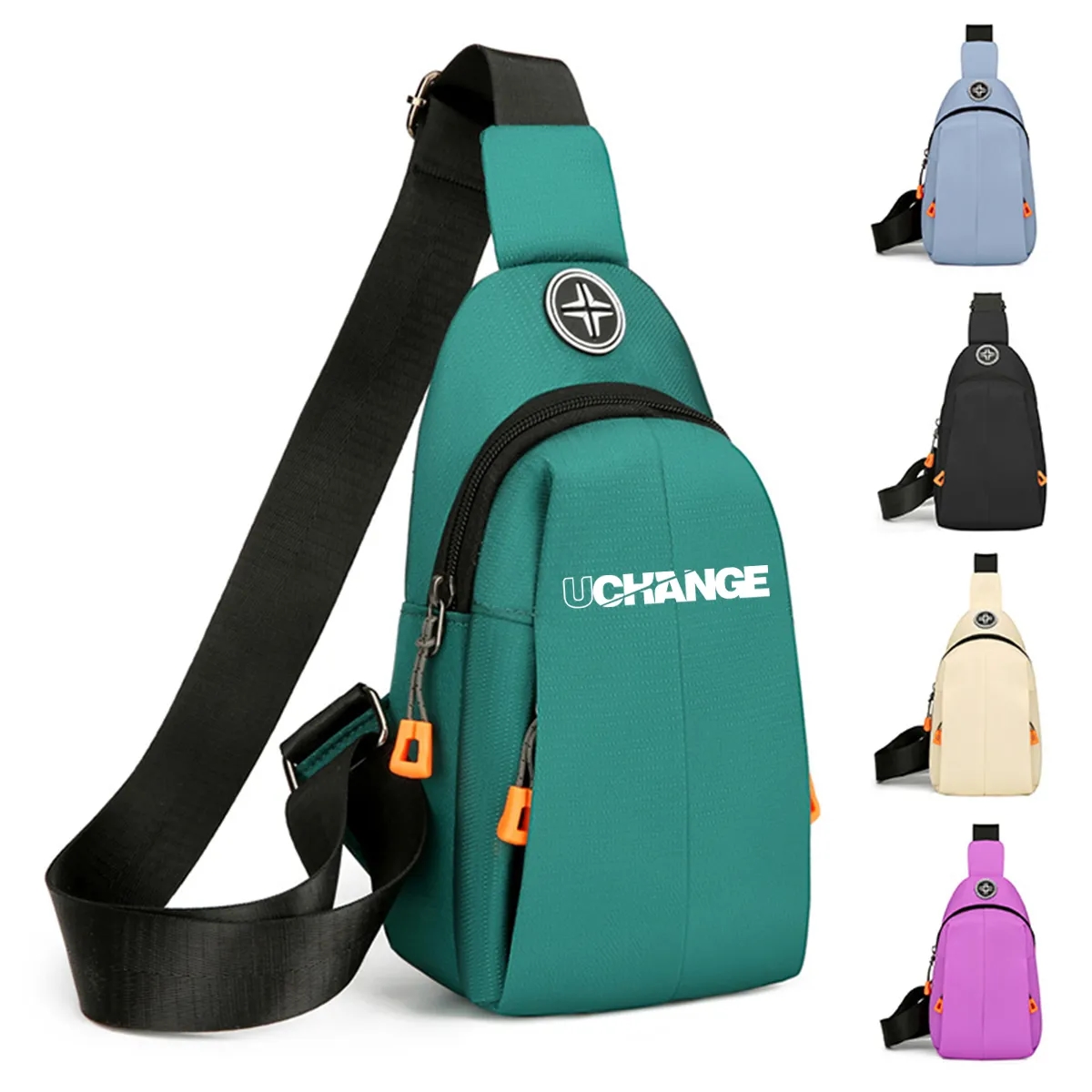 Travel Outdoor Crossbody Sling Bag W/ Headphone Jack 7