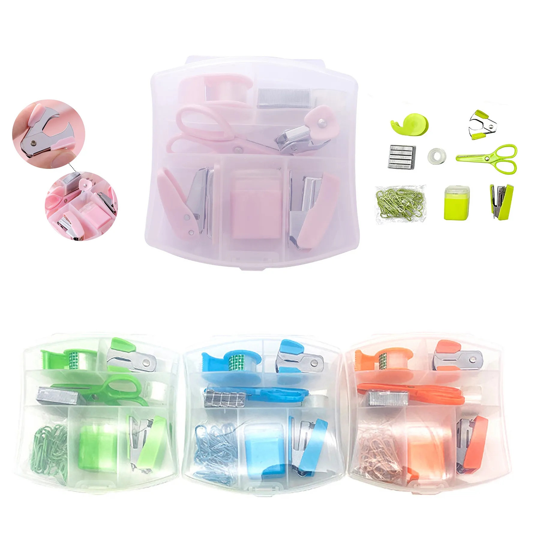 Portable 8Pcs Stationery Kit For Office 2