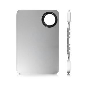 Stainless Steel Makeup Palette With Spatula Tool 7