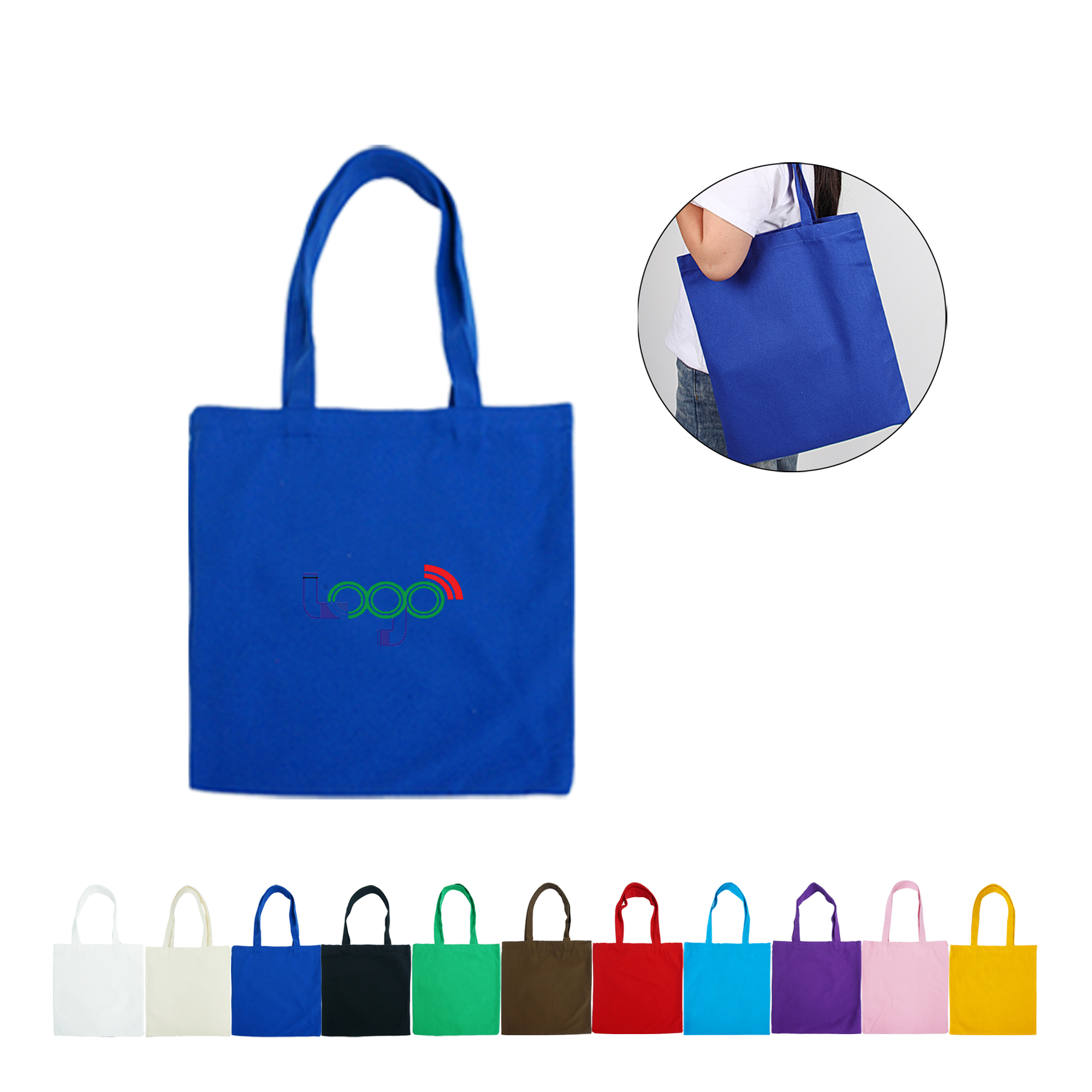 Convenient Canvas Carrying Bag, custom tote bag with logo imprint 2