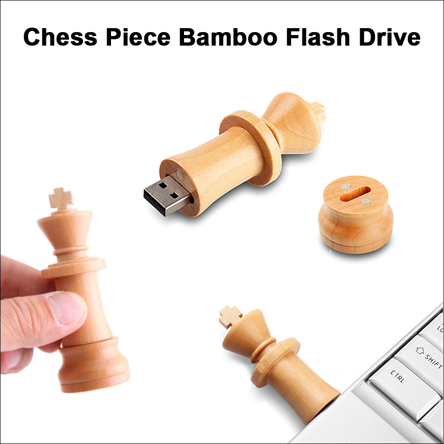 Chess Piece BambooFlash Drive / USB - 64GB 1