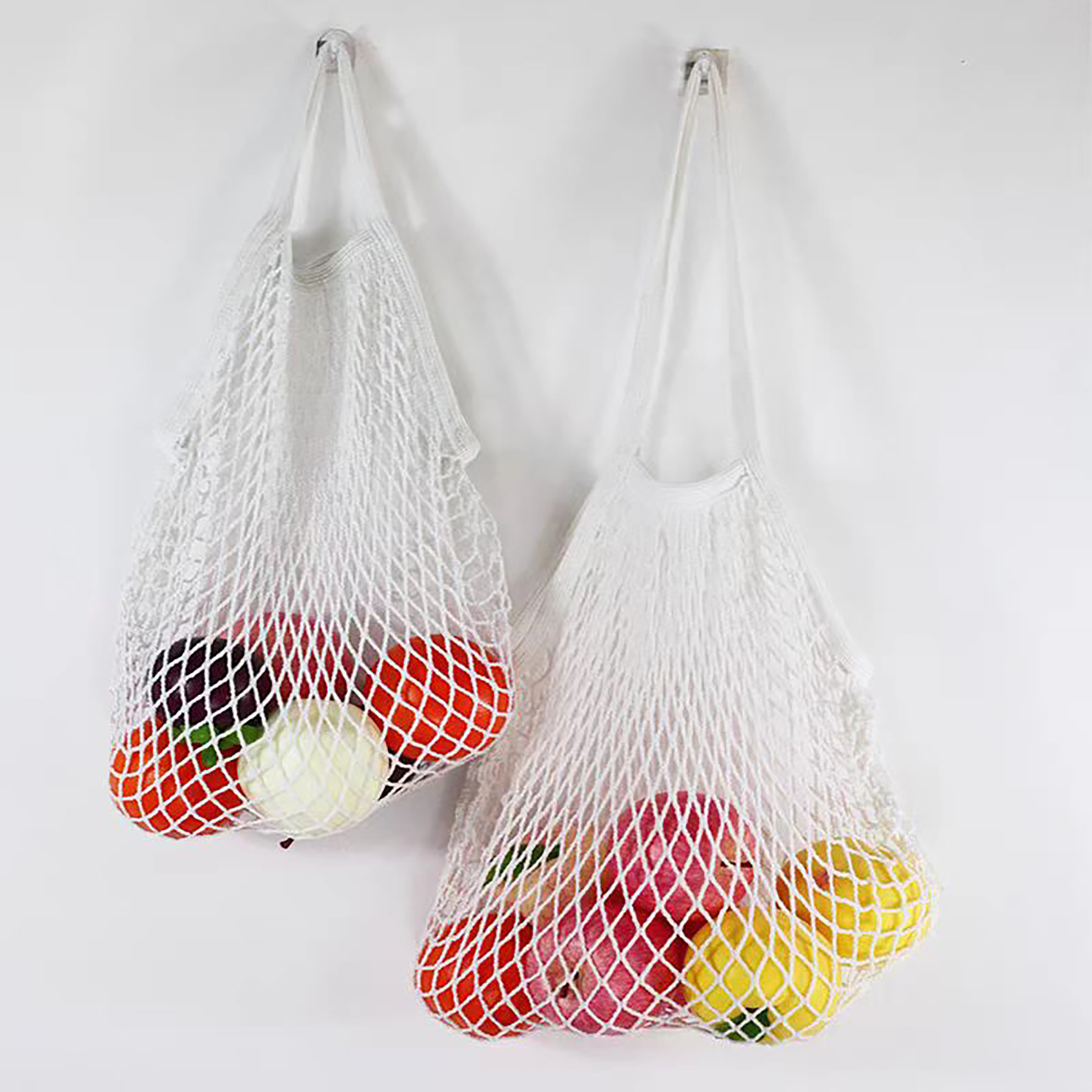 Reusable Mesh Washable Cotton Rope Shopping Bag 10