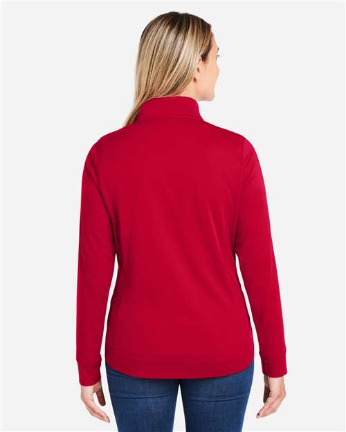 Women's Market Snag Protect Mesh Colorblock Quarter-Zip Pullover - CE404W 54