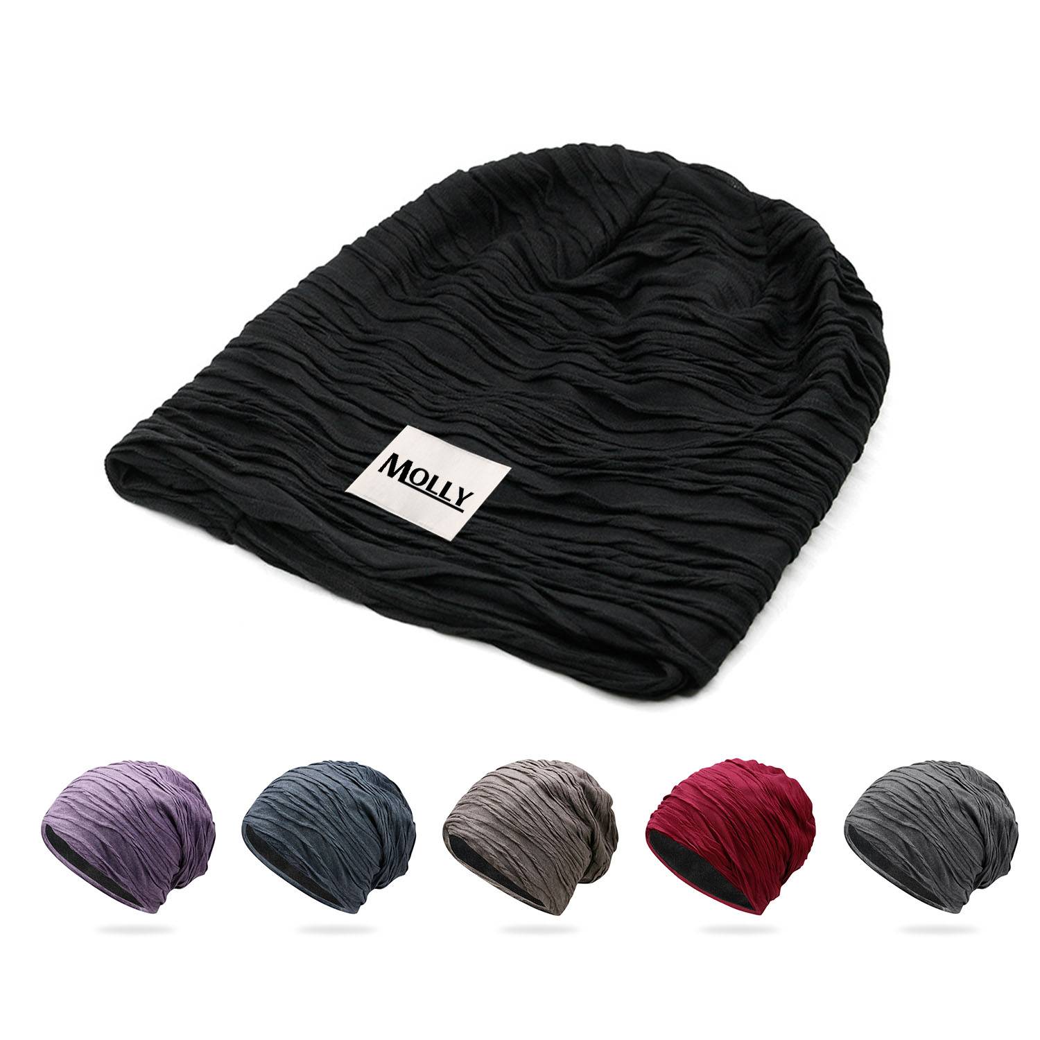 Silky Satin Lined Bonnet Sleep Cap 1