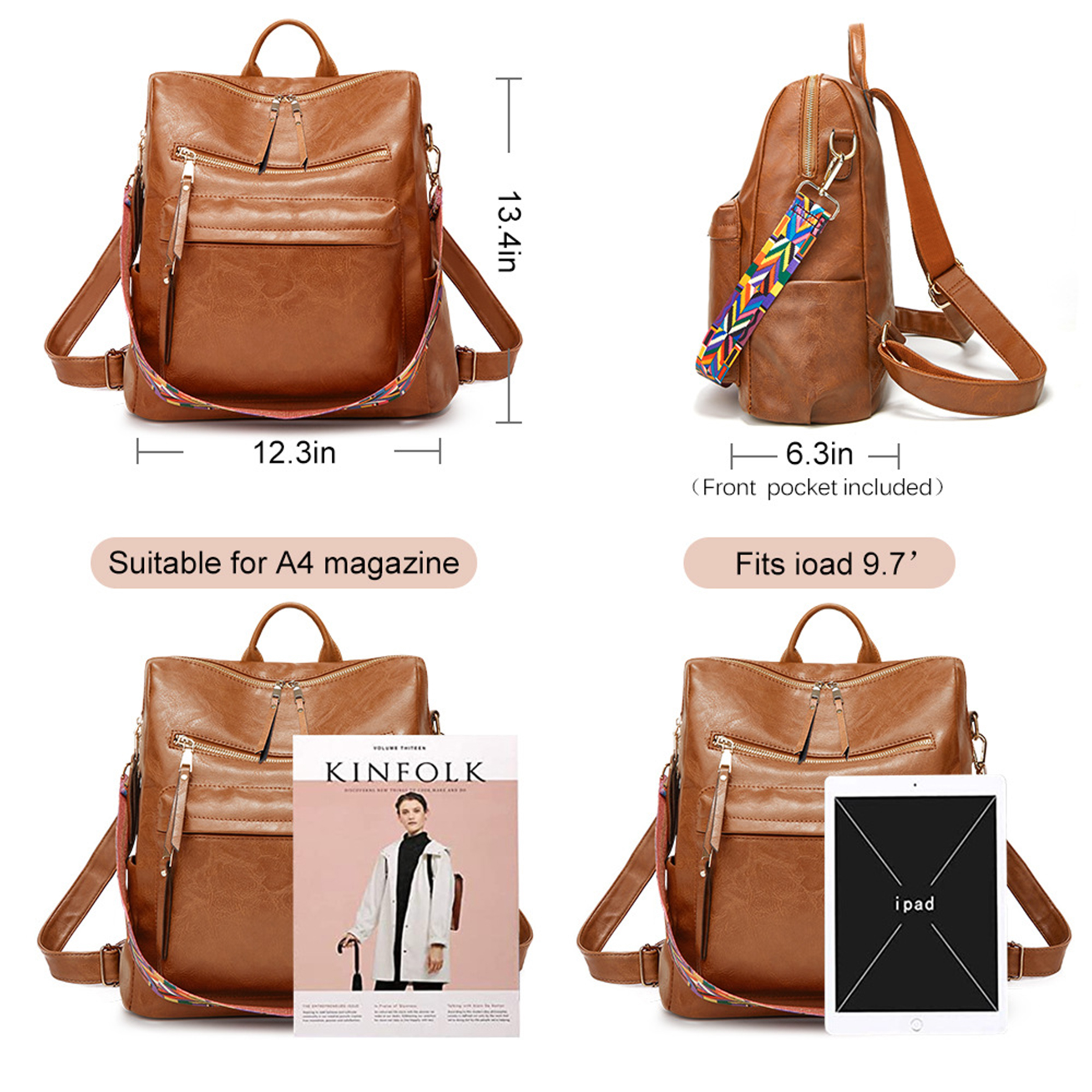 PU Women's Fashion Backpack 6