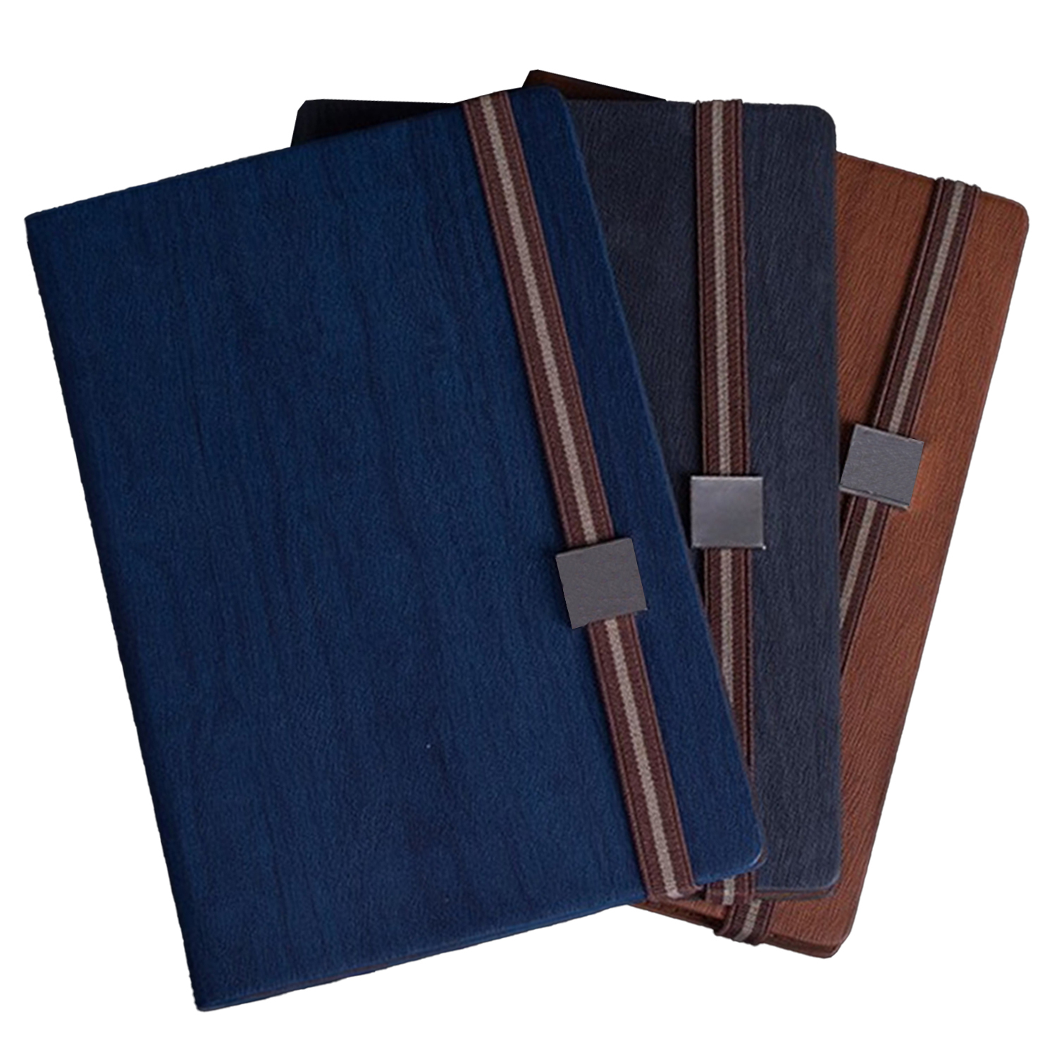 TiTUS® Melange PU Leather A5 Executive Notebook with Elastic Band Closure 1