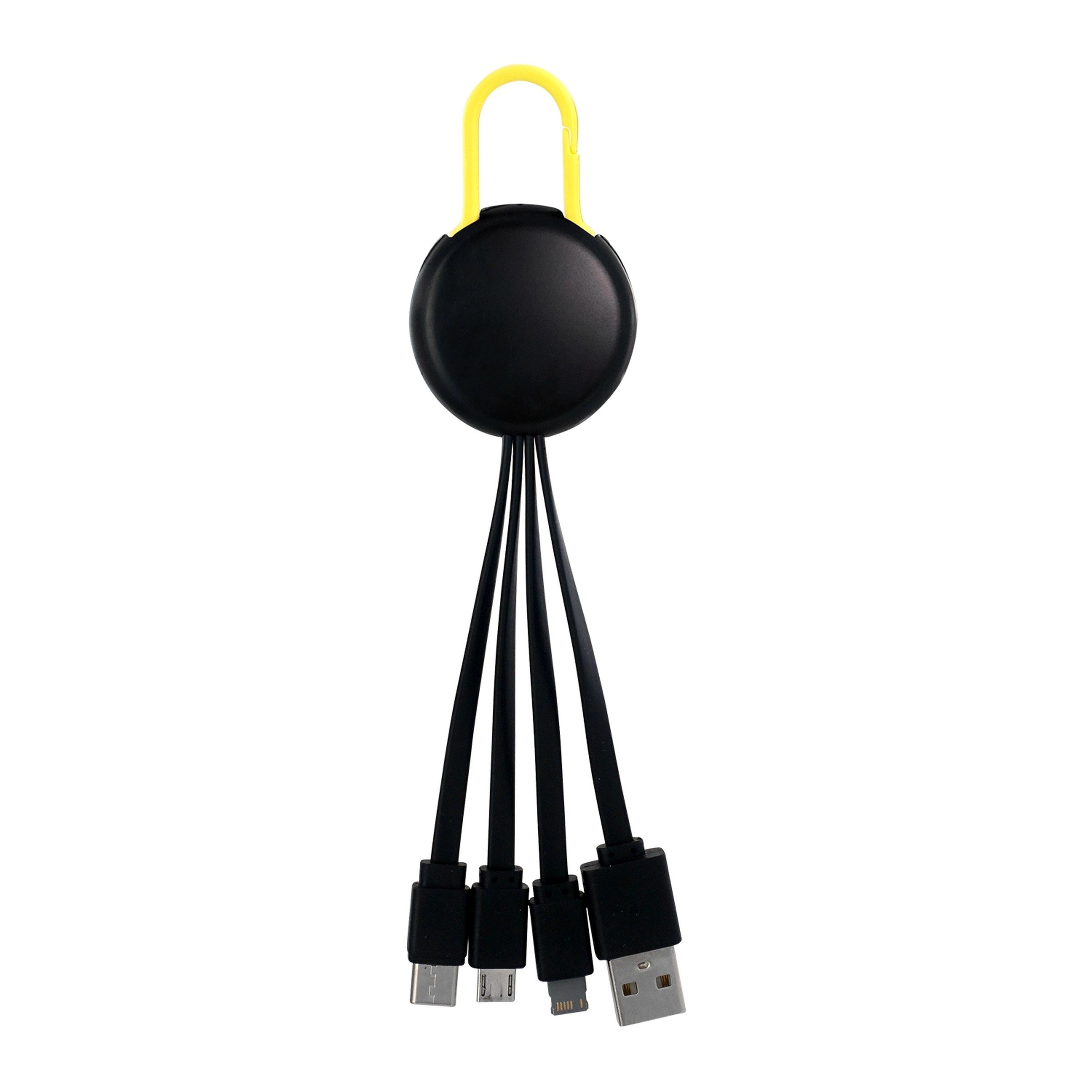 BLACK COLORFUL CLIP 3 IN 1 CHARGING CABLE 6