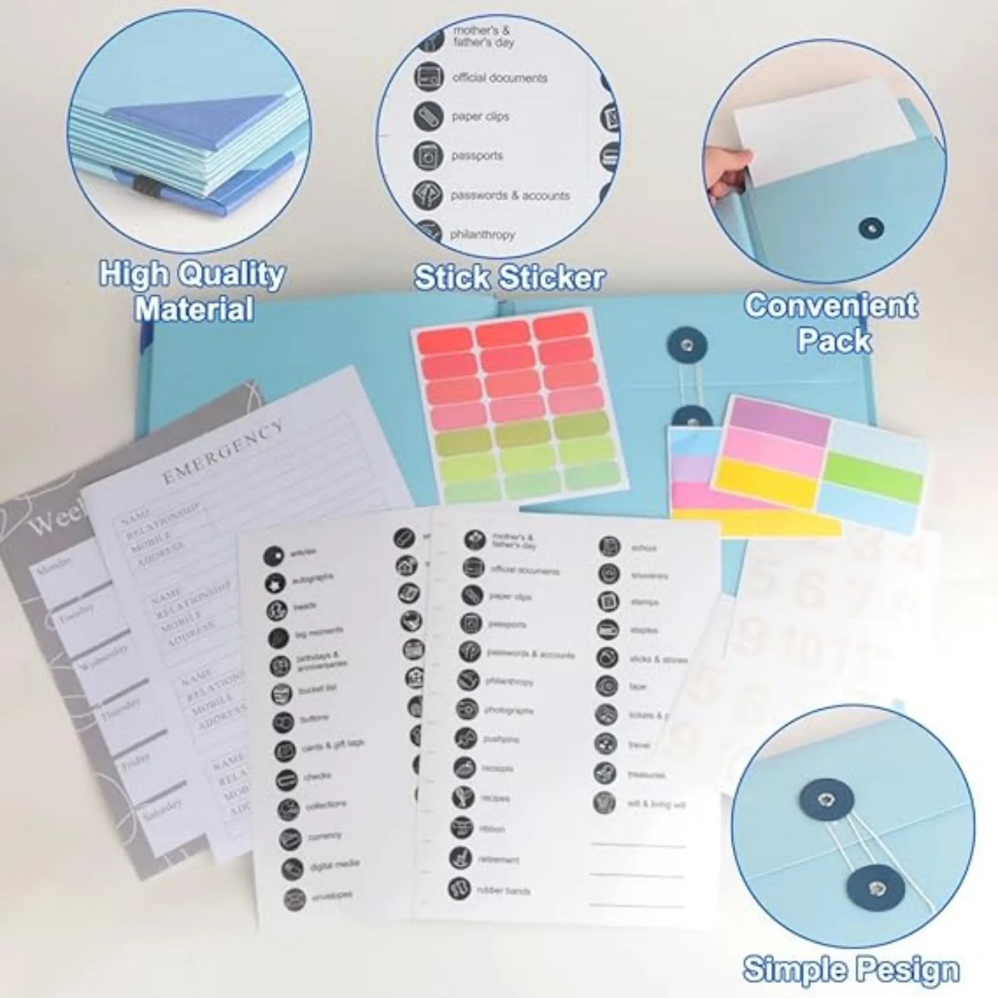 Expandable File Folder Paper Organizer Document Holder 3
