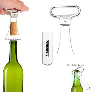 Versatile 2 In 1 Wine Bottle Opener Cork Removal 7