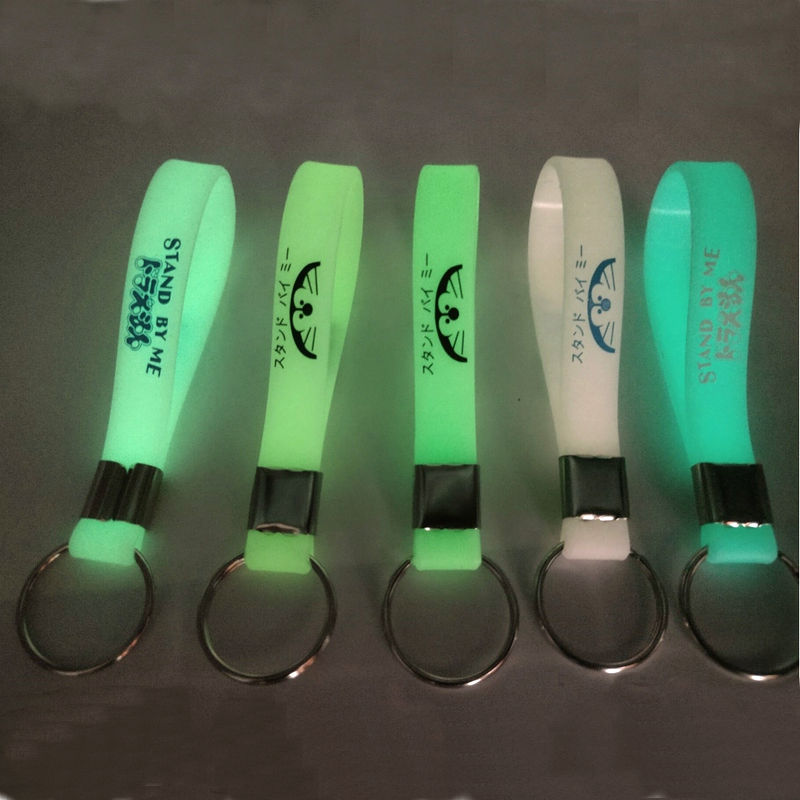 Glow in the Dark Silicone Keychain Bracelet 2