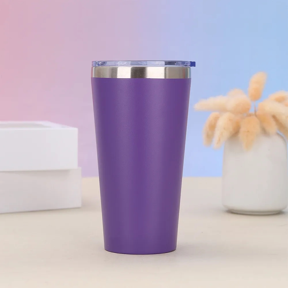 Travel Coffee Tumbler 16 oz Insulated Mug with Lid Outdoor 15