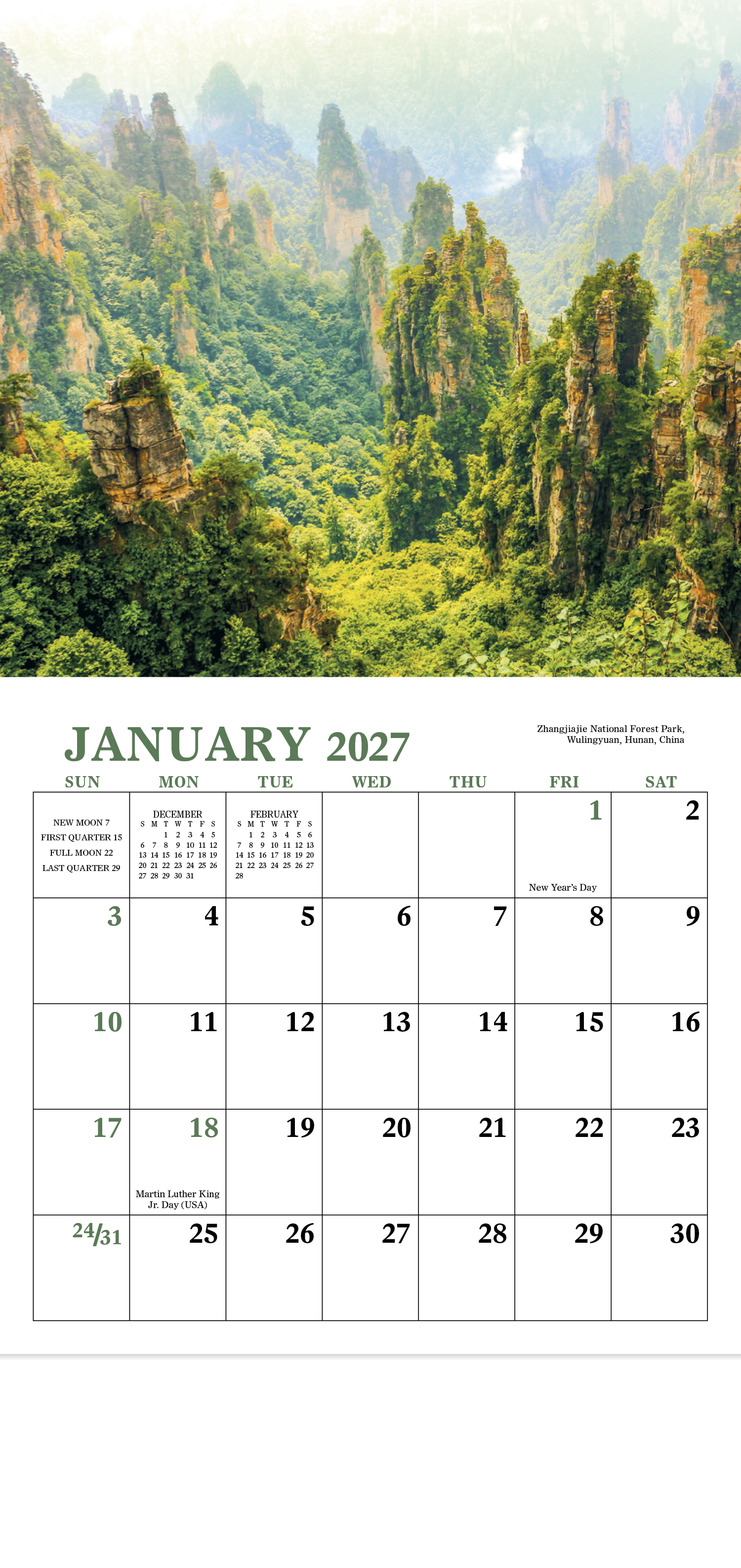 Good Value™ Glorious Getaways - Mini Calendar 55
