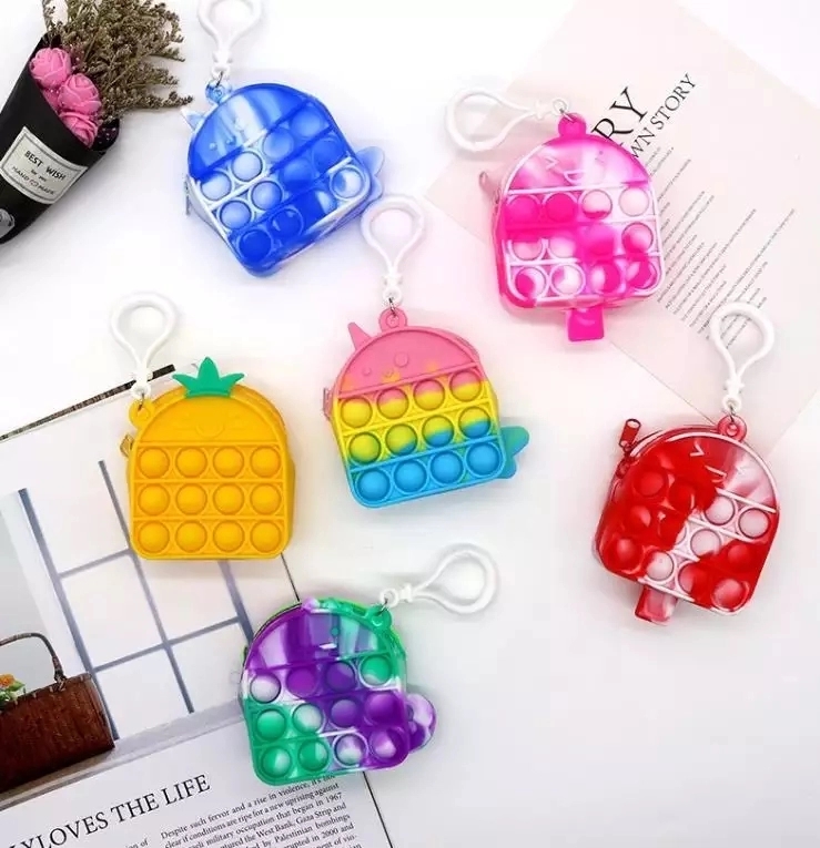 Pop Wallet Coin Purse with Keychain 11