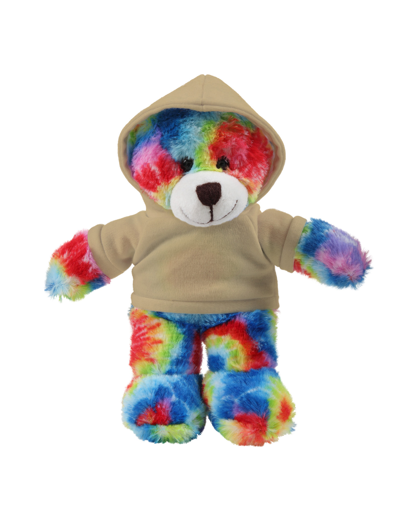 soft plush Tie Dye Bear with hoodie 24