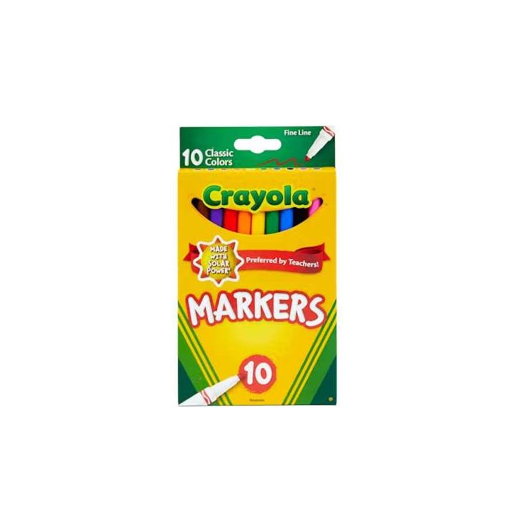 Crayola Fine Tip Markers - 10 Count 1
