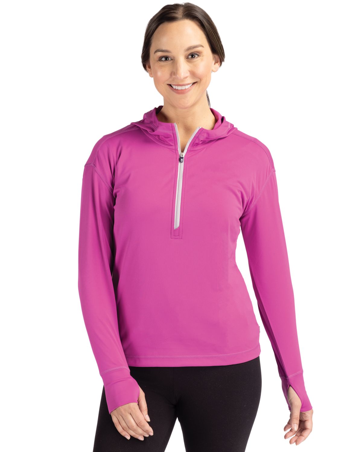 Daybreak Eco Recycled Womens Half Zip Hoodie