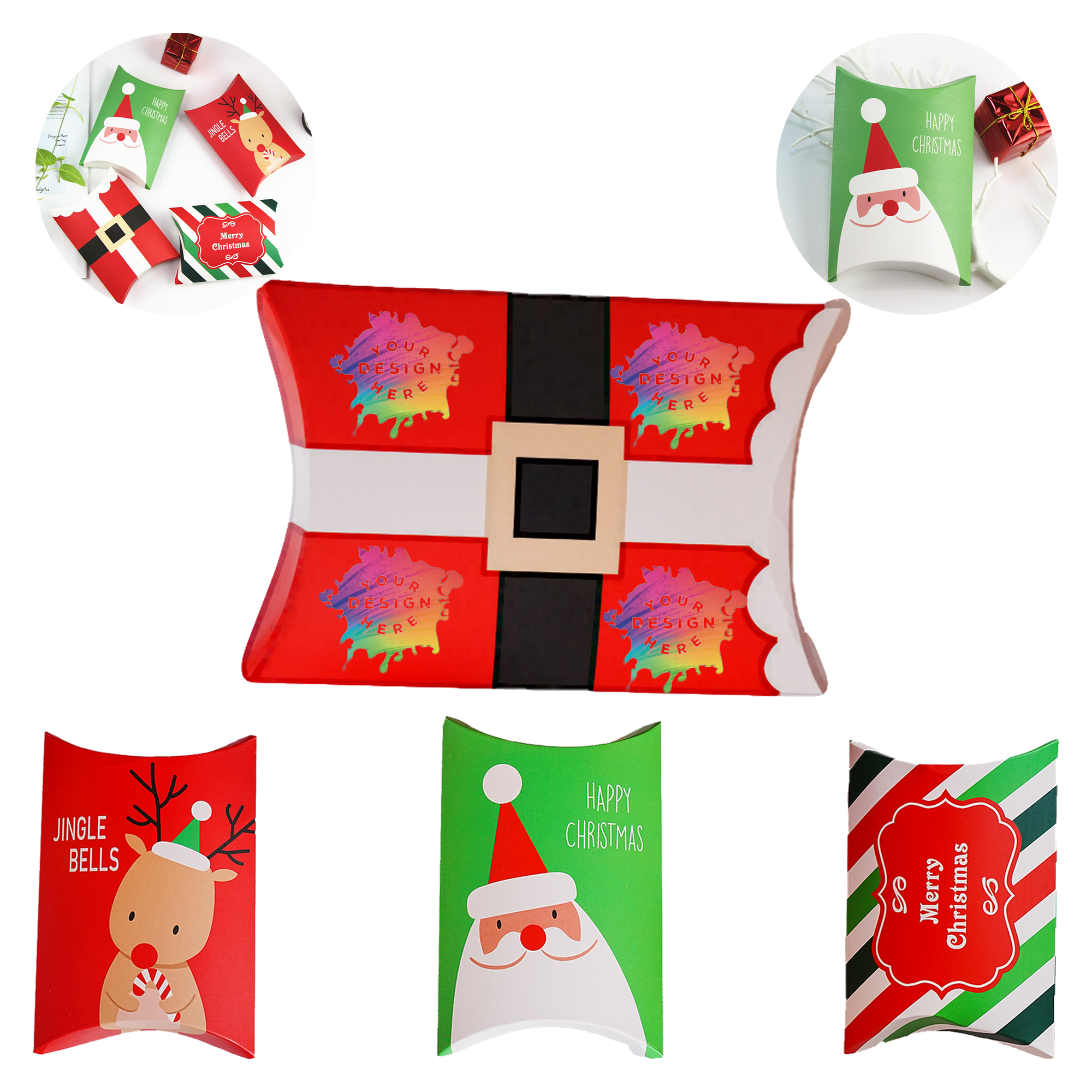 MOQ 100pcs Santa Reindeer Snack Box 2
