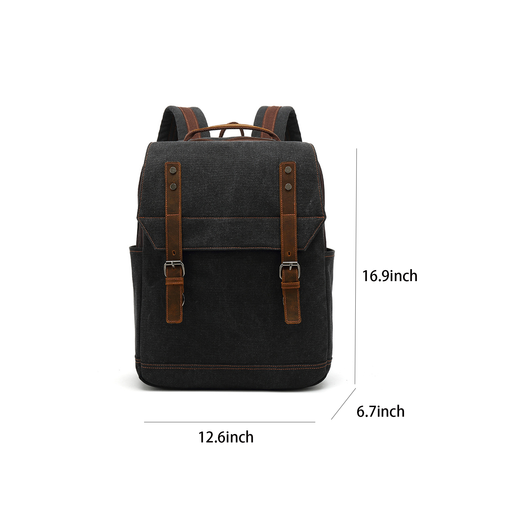 Large Canvas wearable Backpack for business 7