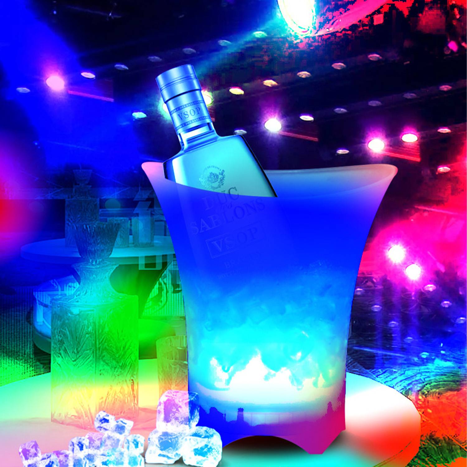 5L LED ice bucket 6