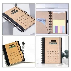 Spiral Desktop Memo Pad Notebook With Calculator 14