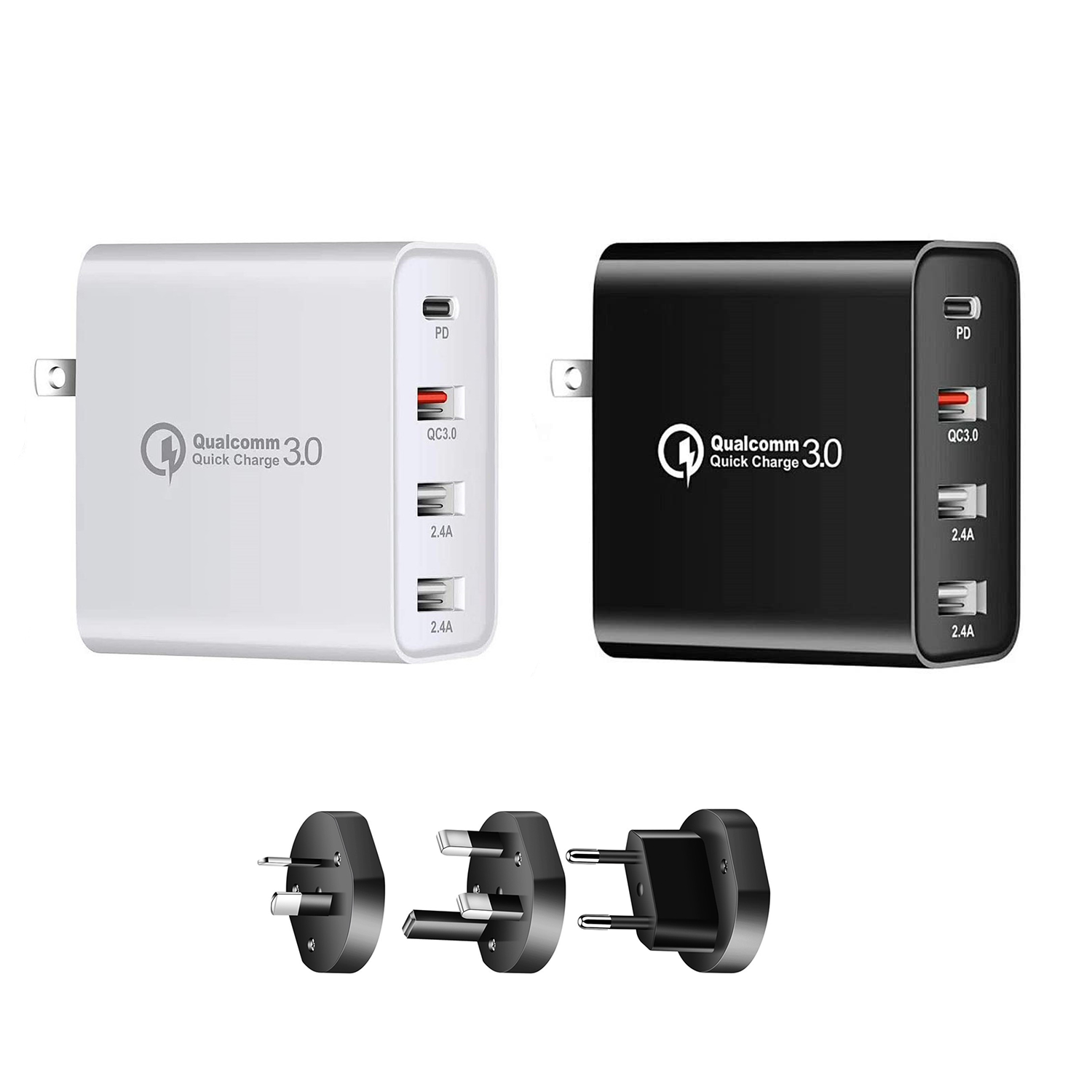 48W 4 Ports Fast Charging Pd Wall Chargers 2
