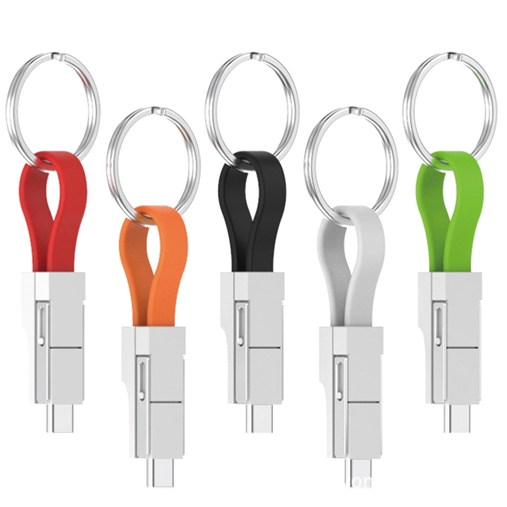 3-in-1 Magnetic USB Charging Cable Data Transfer Keychain 4
