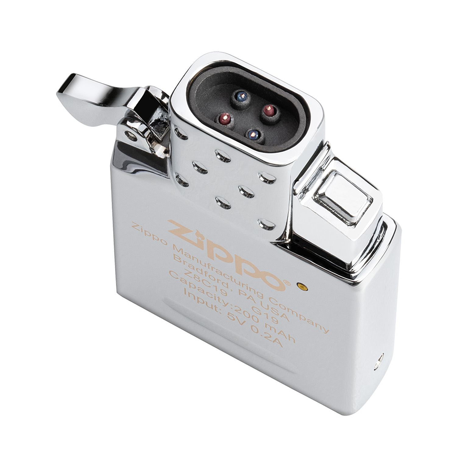 Matte Zippo® Lighter & Rechargeable Electric Lighter Insert Gift Set 10