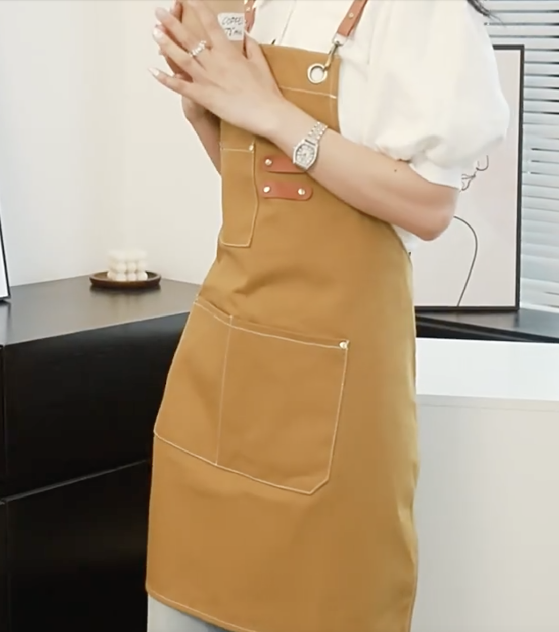 Canvas Aprons with 3 Pockets 10