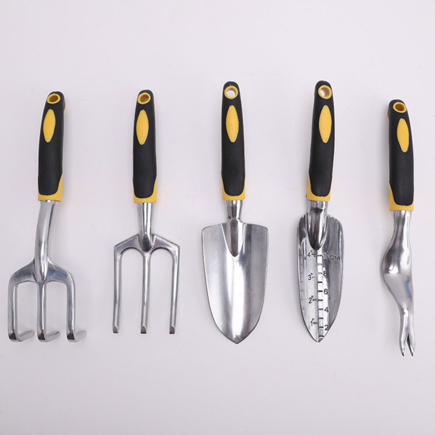 5pcs easy grip ladies garden tools wholesale weeding set 9
