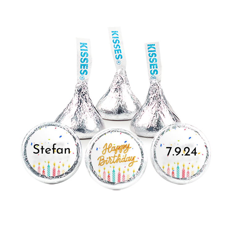 Birthday Balloon Design - Hershey's Kisses w/ Full Color Label 1