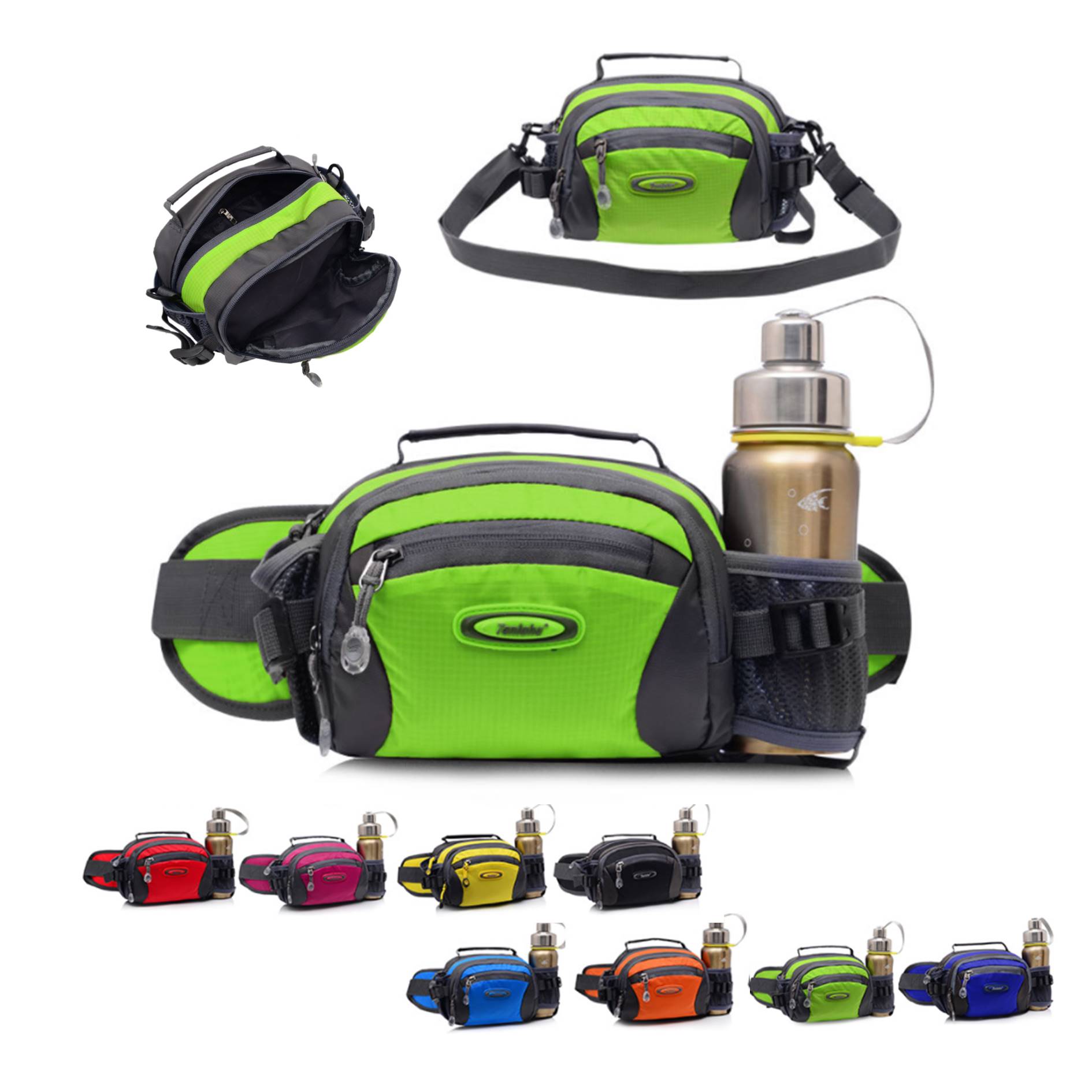 Outdoor Water Bottle Shoulder Bag Fanny Pack 3