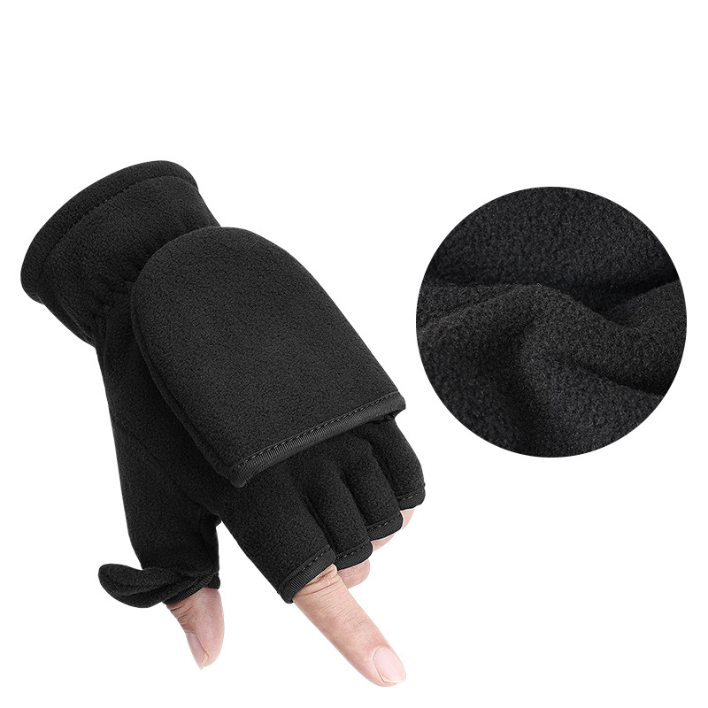 Convertible Polar Fleece Gloves Flip Top Mittens 13