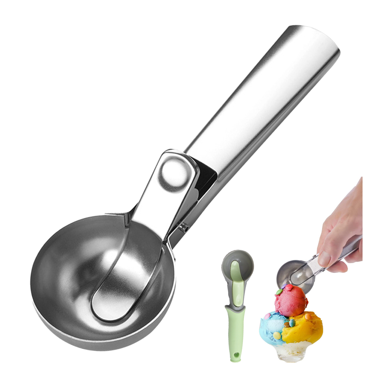 Stainless Steel Ice Cream Scoop 2