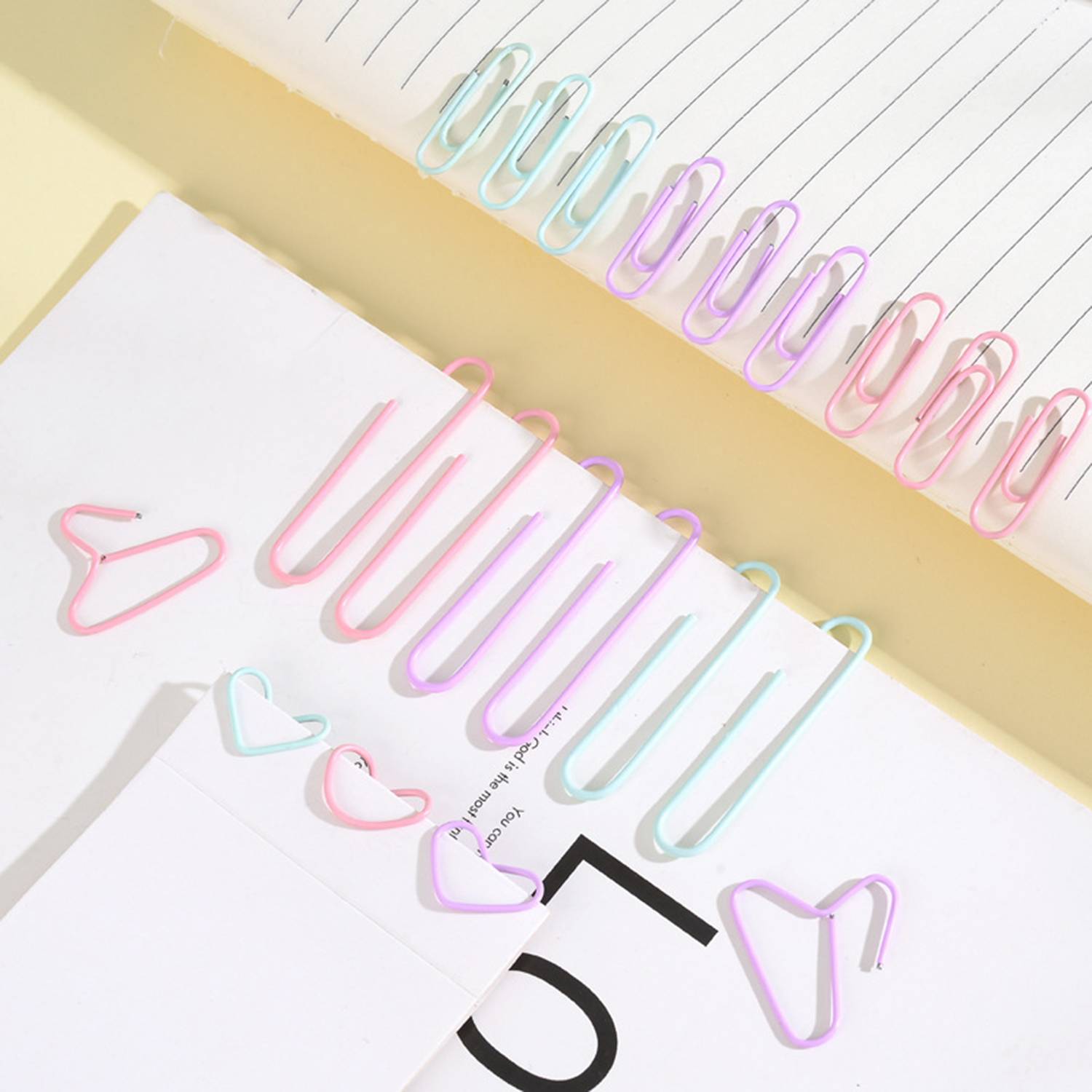600PCS 2In Macaron Colored Paper Clips w/ Box 5