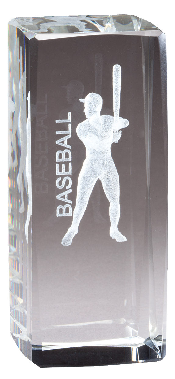 Crystal With 3-D Sports Image 5