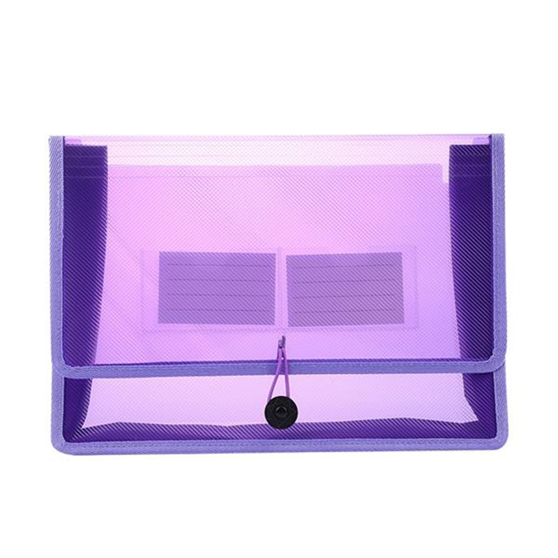 A4 Popper Wallet Plastic Folder Poly Pockets Envelope 5