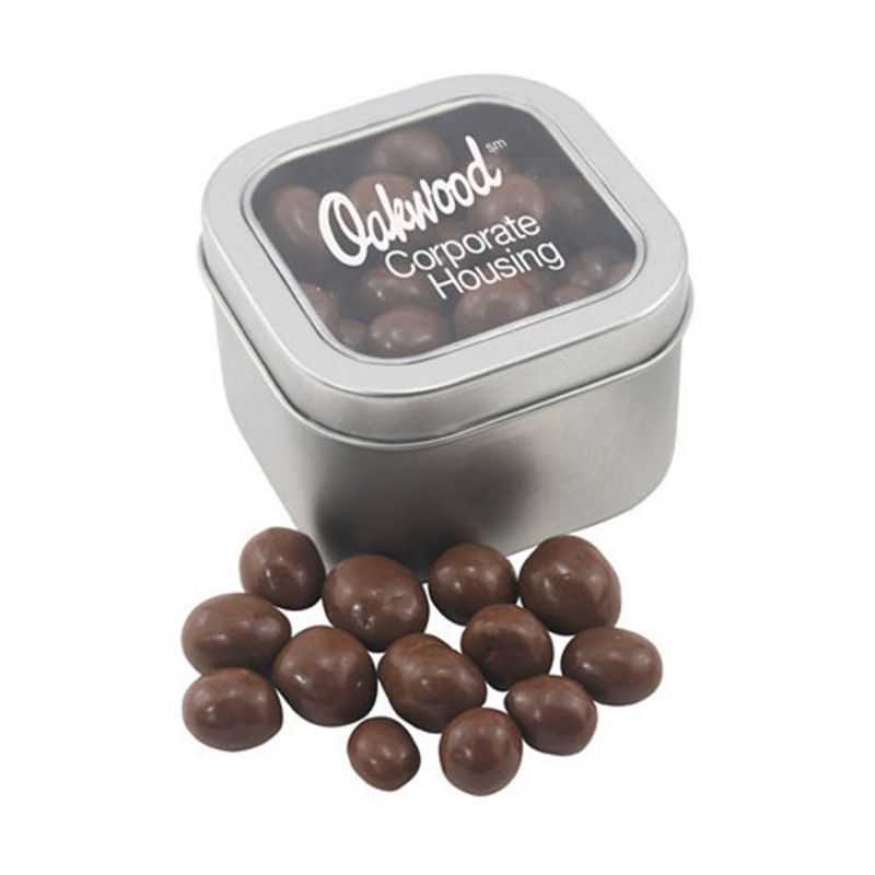 Window Tin with Chocolate Peanuts 1