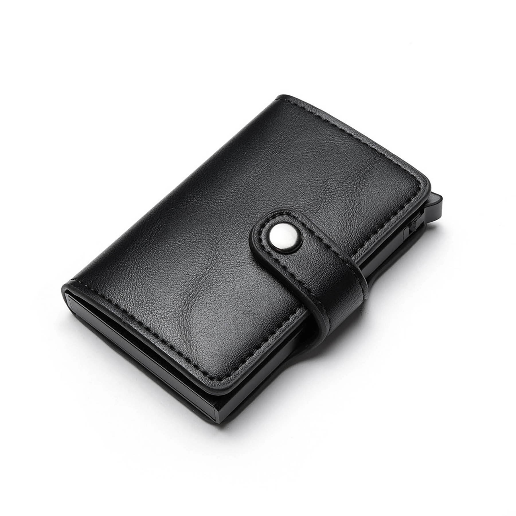 Front Pocket Minimalist Leather Slim Wallet RFID Blocking 3