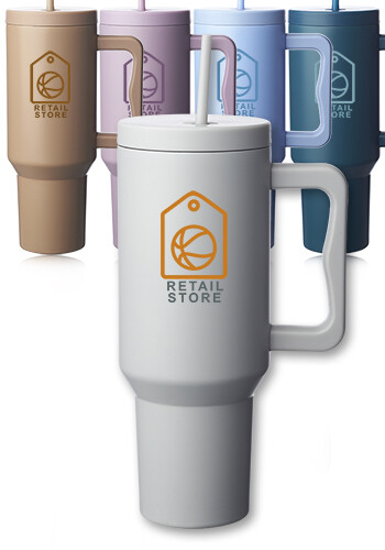 Madison 40 oz Tumbler with Handle and Straw Lid