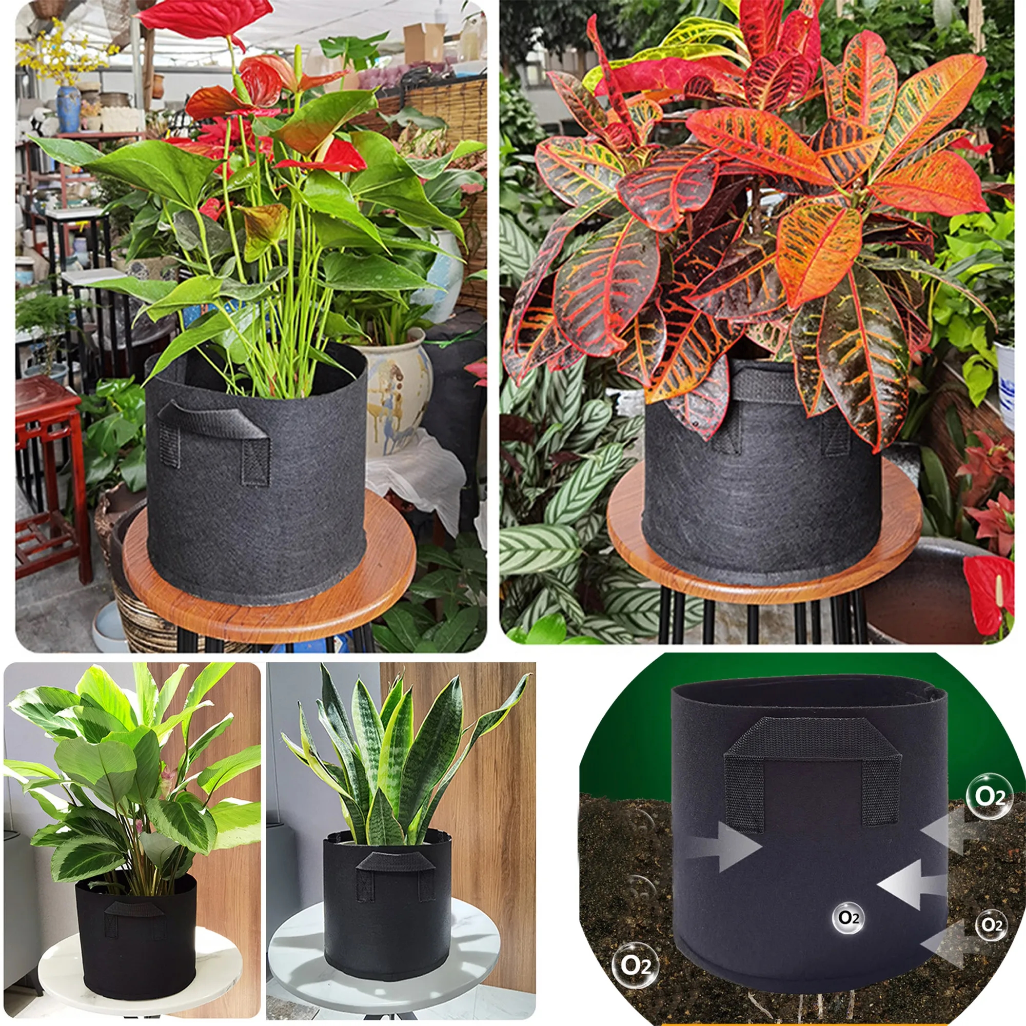 Non Woven Thickened  Planting Bag Flower Pot 2