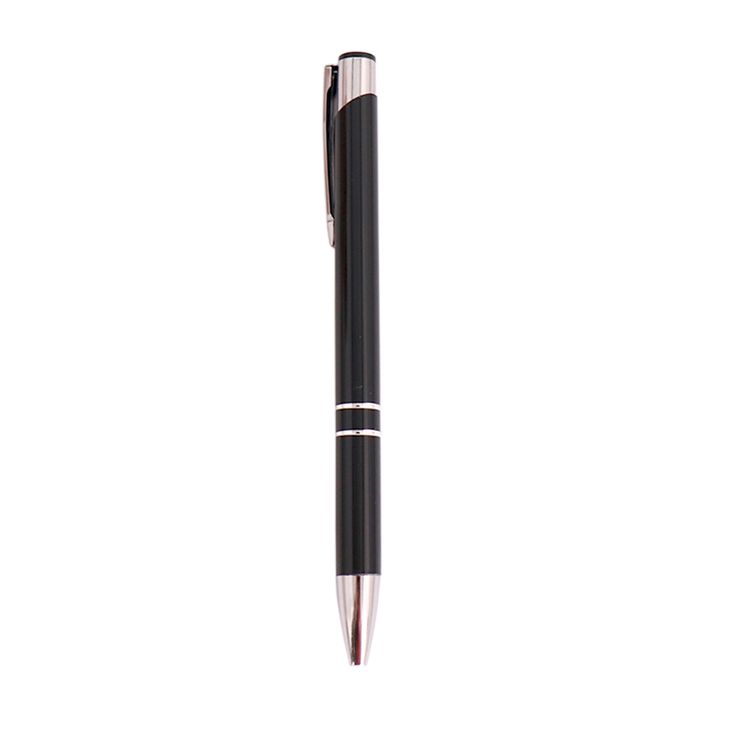 Retractable Ballpoint Pen with Dual Metal Rings 6