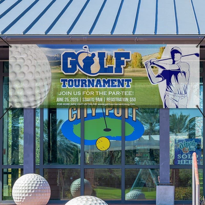Custom 2' X 6' Mesh Banners 11